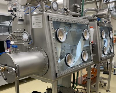 Double boite à gants pour le laboratoire AMIALAB