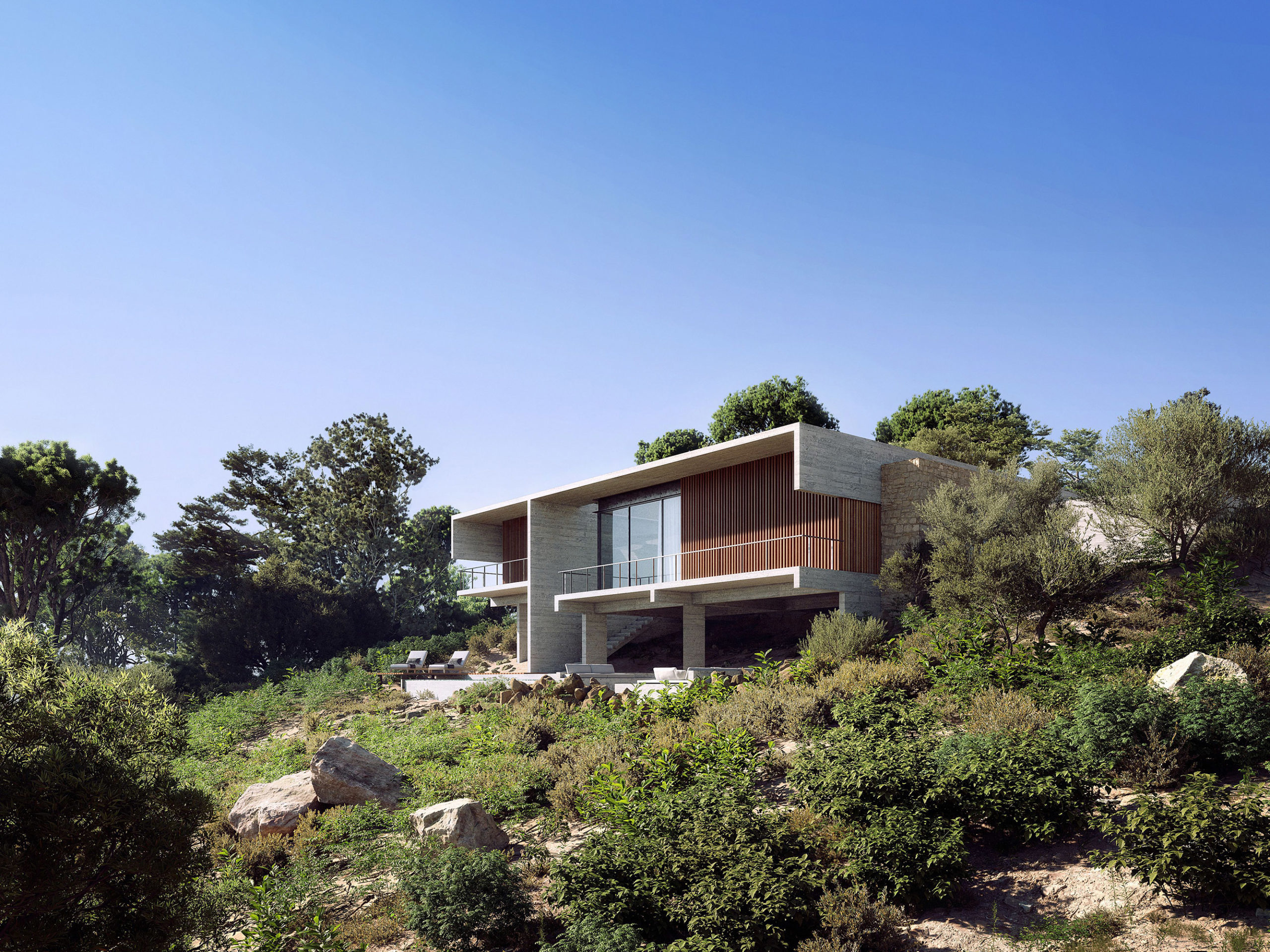 Maison contemporaine en béton brut - Maison 2.04