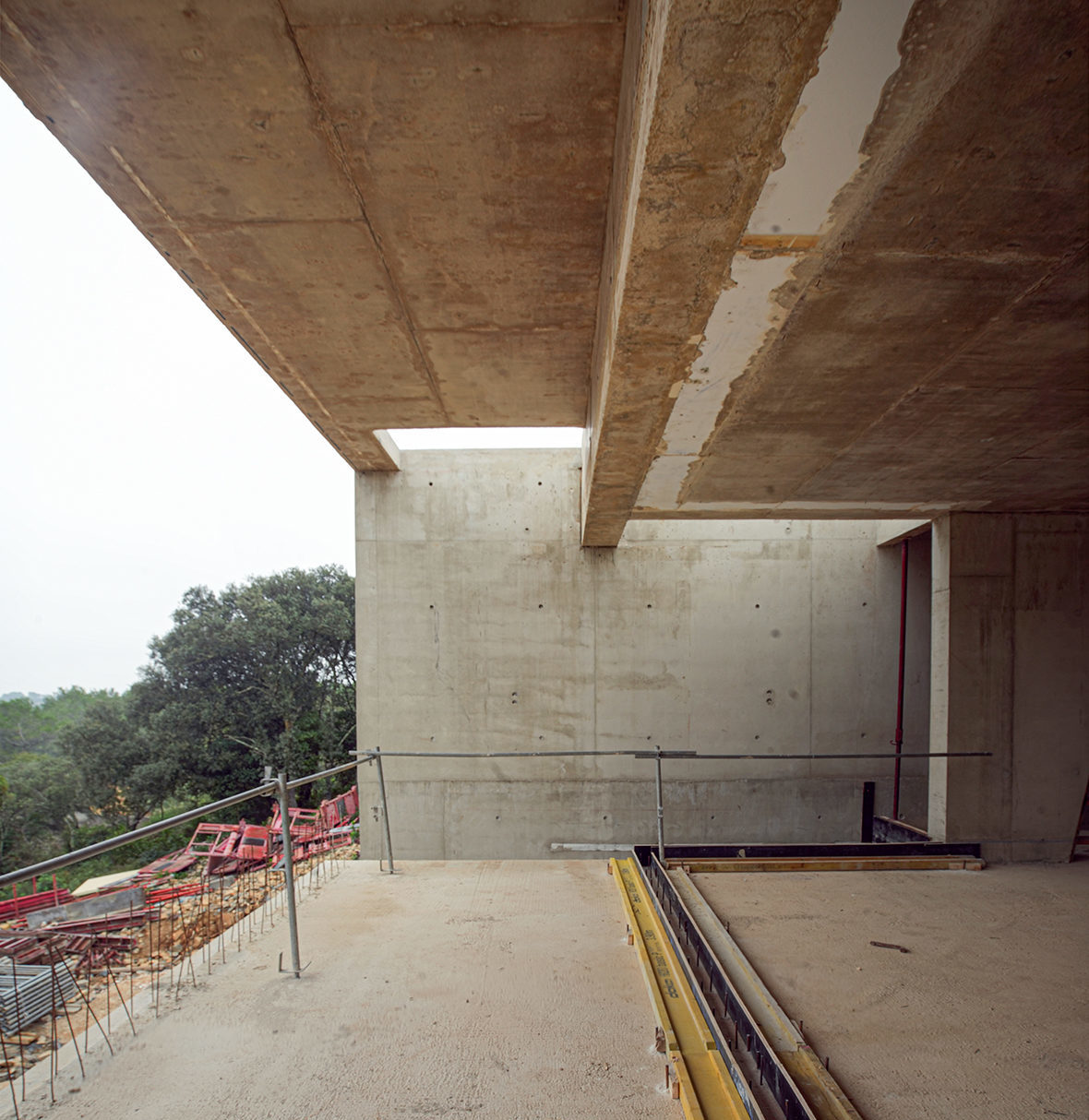 Maison 2.04 - future baie vitrée donnant sur la terrasse