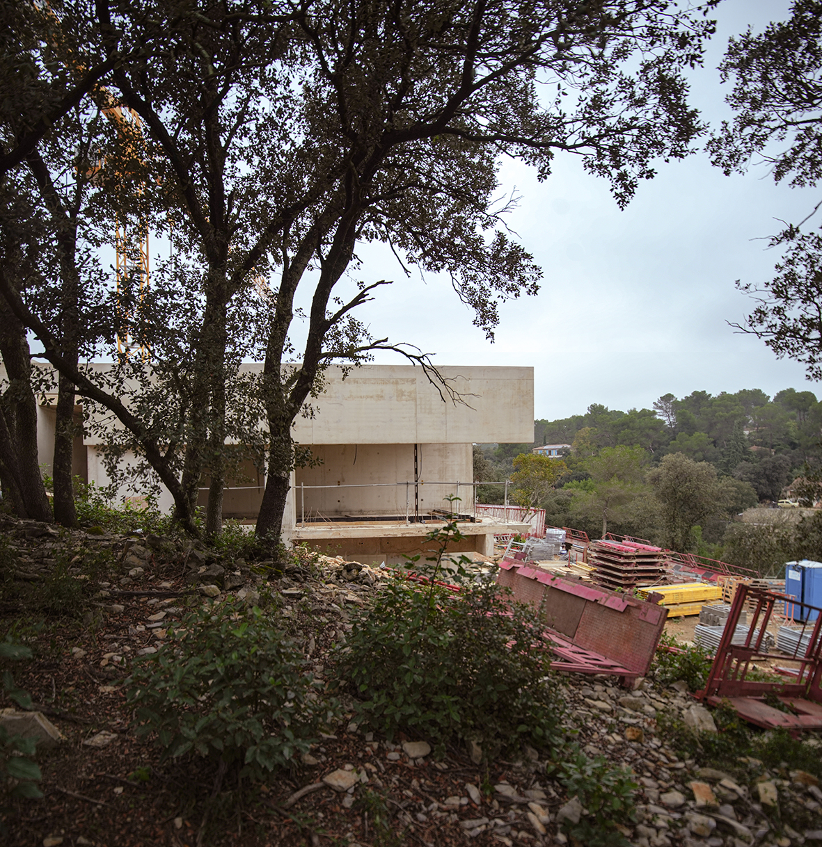 Maison 2.04 en cours de construction - dans la garrigue nîmoise