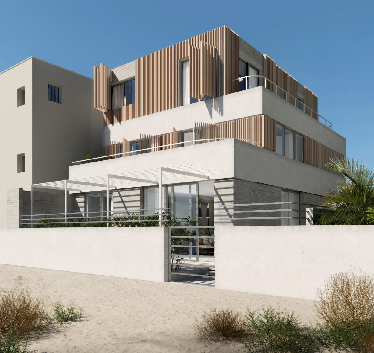 Maison Architecte à Palavas-les-Flots au bord de l'eau conçue par l'Atelier Pascual Architecte à Nîmes