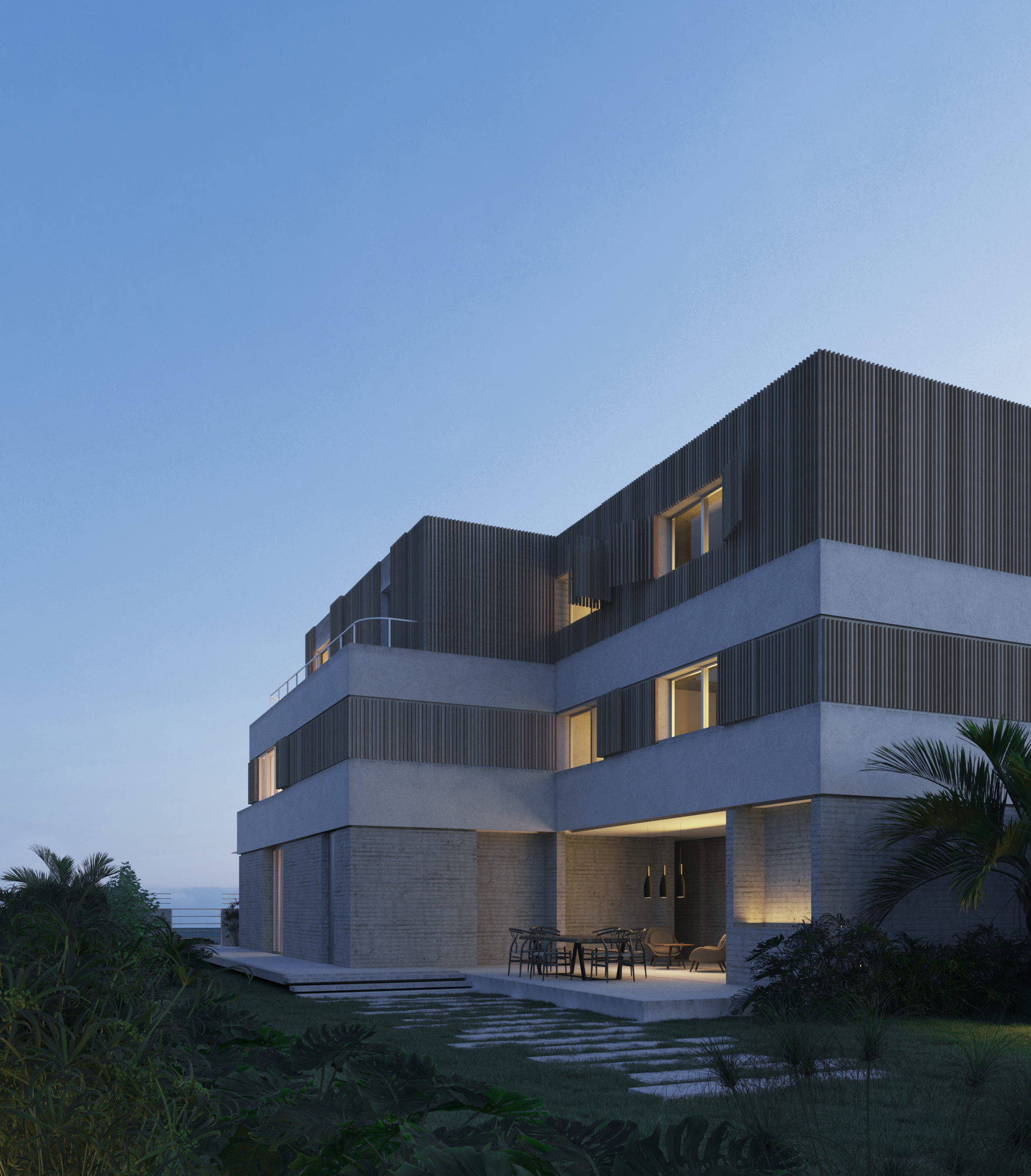 Maison Architecte à Palavas-les-Flots au bord de l'eau conçue par l'Atelier Pascual Architecte à Nîmes