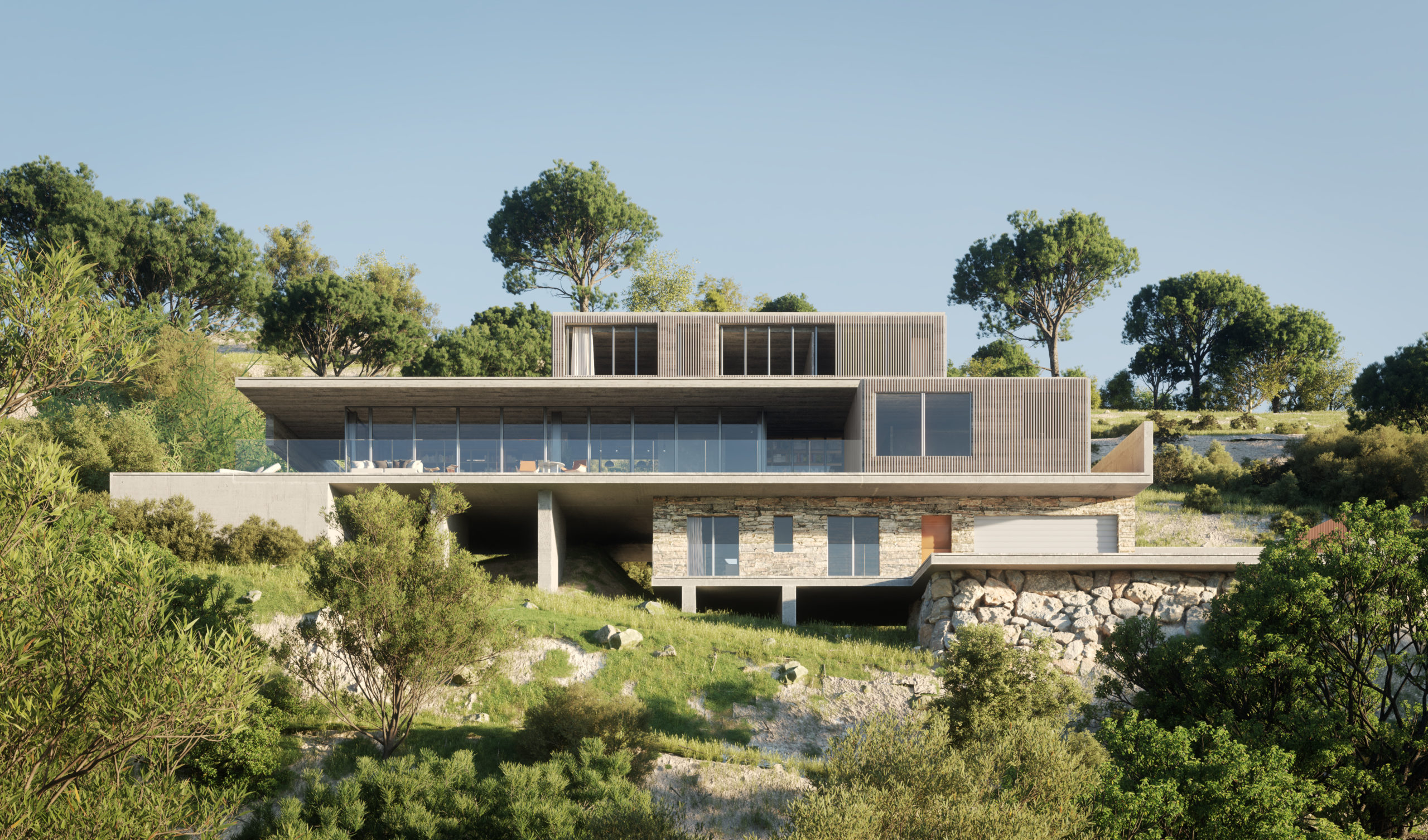 Maison 2.49 d'architecte à Saint-Marc-Jaumegarde près d'Aix-en-Provence